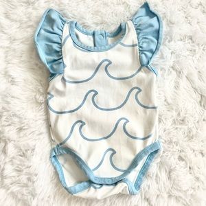 Monica & Andy Wave Onesie 0-3M